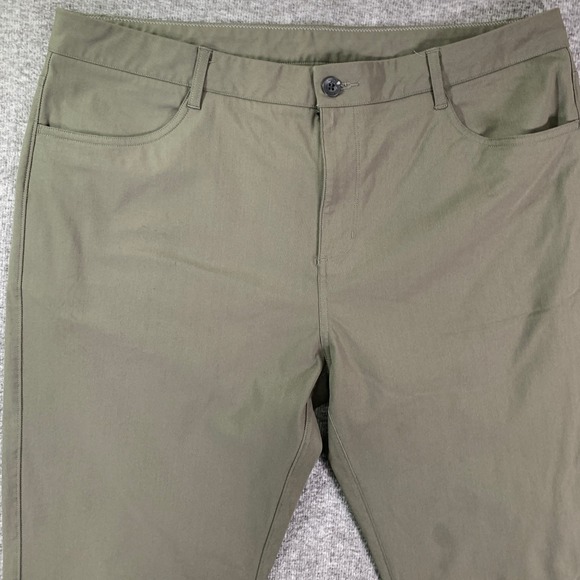 Vuori Meta Pants Men 38x29 Green Chino Trousers Performance Modern - Picture 4 of 14